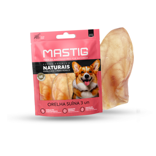 Orelha Suína 3 pçs